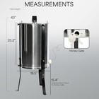 Four 4 8 Frame Stainless Steel Bee Honey Extractor Ss Honeycomb Drum Bee-v004b