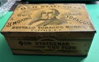 Old Statesman Early Tobacco Tin By Somers Bros Late 1800 s