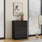 Modern Chest Of Drawers  4 5 6 Drawer Dresser Without Handles Floor Storage Draw