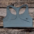 Nike Dri Fit Swoosh Blue Sports Bra Girls Size Small