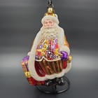 Rare Christopher Radko Santa Christmas Ornament 