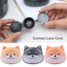 Cute Cartoon Animal Contact Lens Case Kit Storage Box Tweezers Remover Storage