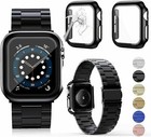 For Apple Watch Series  7 6 5 4 3 Se Stainless Steel Iwatch Band Strap Case