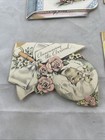 Lot 6  Vintage Baby  announcement Cards Used Scrapbook Crafts 1937