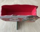 Vintage Christmas Card Holder Santa   s Mailbox Folding Wood 1950s Made In Japan