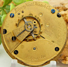Antique Pocket Watch Movement Elgin Grade 96 Model 4 18 Size 7 Jewel Hunting