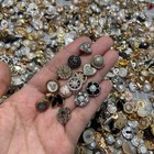 Vintage Estate Sale Buttons Lot 50pc Various Sizes Shapes Colors Types Usable U