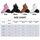 Womens Plush Teddy Bootie Fleece-lined Slippers Cozy Non-slip Indoor House Shoes