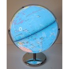 Illuminated World Globe 16 5  Tall With Chrome Stand Modern Usb Cable To Charge