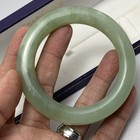 Rare Jade Certified Natural Untreated Apple Green Jadeite Bangle 60 6mm