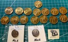 Mack Trucks Employee Bulldog Token Pin Lot 1977-1989 Sre Truck Vintage 20 Pc