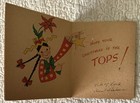 Vintage Christmas Girl Lanky Lil Skinny Girl Greeting Card 1930s 1940s Norcross