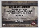2017 Topps The Walking Dead Evolution Manufactured Bat Relics Negan Smith 13iq