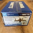 Watts 3 4  Reduced Pressure Zone Backflow Preventer Assembly 009m3-qt-fs
