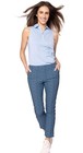  164 Golftini Ankle Pant Side Stripes Golf Pants- Blue Swirl -large -new Tags