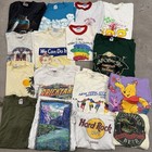 Vtg Lot Of 34 Shirts 80s 90s Sports Band Travel Nature Disney Mixed Lot