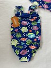 Gymboree Baby Girl Size 18-24 Month Bathing Suit   Hat Splish Splash Summer Nwt