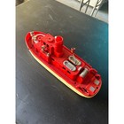 Vintage 1950s Ideal Fire Fighter Boat 16    Toy     Red   Cream Fireboat Ship