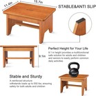 Wooden Step Stool 9 1    High For Adults Kids Elderly     Nonslip Durable Footstool