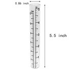 5  Rain Gauge Replacement Tube Glass For Outdoor Garden Yard Home  Best 1 2 Pcs