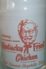 Rare 1950s Kentucky Fried Chicken Water Glass W  Pink Graphics   Col Sanders Kfc