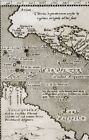C  1596 Original Map Of The Americas  Ortelius -magini