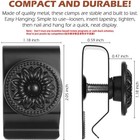 Everlling Metal Tapestry Hangers For Walls  4 Pcs Quilt Black