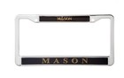 One Mason Lp Frame Black   Gold Masonic License Plate Frame Holder New