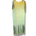 Vtg antique 1900s  original Hand Made   Beaded Native American Leather Dress 
