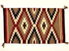 Beautiful Navajo Ganado Rug   Tapestry saltillo Serrated Diamonds handspun mint 