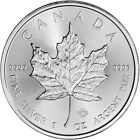 Canada Silver Maple Leaf - 1 Oz -  5 - Bu - Five 5 Coins - Random Date