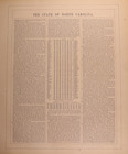 Dated 1857 Map Of The State Of North Carolina By J  H  Colton    15x18 - 13