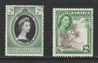 Jamaica  Lot 38 - Postage  1953-58 - Vf - M   Used  2026 Scott Cat  Value  14 35