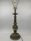 Vtg 34  Stiffel Traditional Brass Table Lamp W  Cream Drum Shade   23 W Bulb