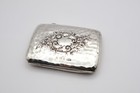 Heavy Antique Sterling Silver Cigarette Case Hallmarked Birmingham 1911
