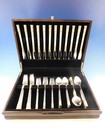 Aegean Weave Gold By Wallace Sterling Silver Flatware Set 12 Service 60 Pieces 