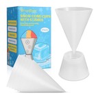 Strongbear 6 Pack 6oz Reusable Snow Cone Cups  Party On Plastic 6pack  Clear 