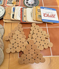 Vtg  Beer Bar Coasters Mostly German Sandstone Cork Coasters Lot 49 Breweriana