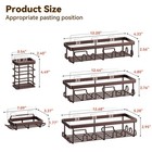 Yasonic Shower Caddy Adhesive  Rustproof Organizer  5 Pack  Bronze