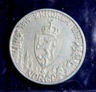 Norway 1914  2 Kroner   Extra Fine  Km 377 Silver Coin Constitution  1