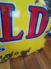 Vintage Old Gold Cigarettes Porcelain Sign Tobacco 36 By 12 Original Advertising
