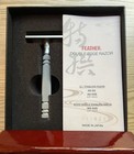 Used Feather As-d2 Stainless Steel Double Edge Razor With 50 New Feather Blades