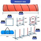Dog Obstacle Course Dog Competition Agility Training Starter Kit W  Tunnels