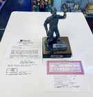 Yogi Berra Signed Auto  500 Michael Ricker Pewter Sculpture Coa Baseball Hof