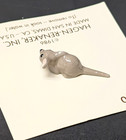 Vintage 1986 Hagen-renaker Baby Mouse Lying Straight Tail  180 On Card New