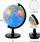 World Globe Earth Map Rotating Geography Ocean Classroom Learning Desktop