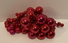 Vintage Lot Of 68 Red Mercury Glass Christmas Florist Floral Picks Ornaments