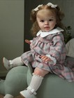 Cuddly Girl Reborn Baby 26in Doll Toddler Rooted Hair Finished Collect Kids Gift