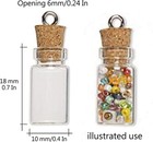 60 Pcs 0 5ml Mini Small Bottles Vials Clear Glass Bottles Tiny Jars With Cork   
