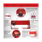 Equipment Lock Heavy Duty Cargo Door Lock - Powder Coated Steel Shipping Cont   